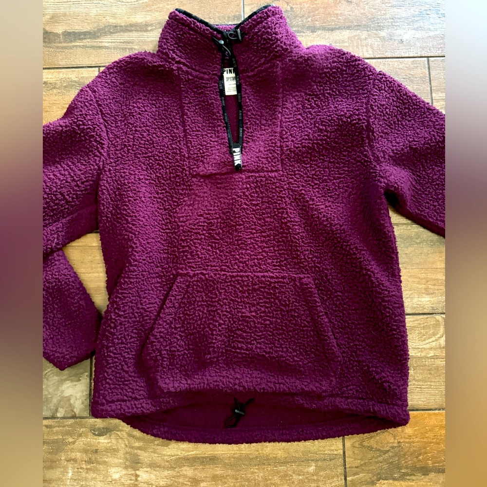 Pink Sherpa Pullover